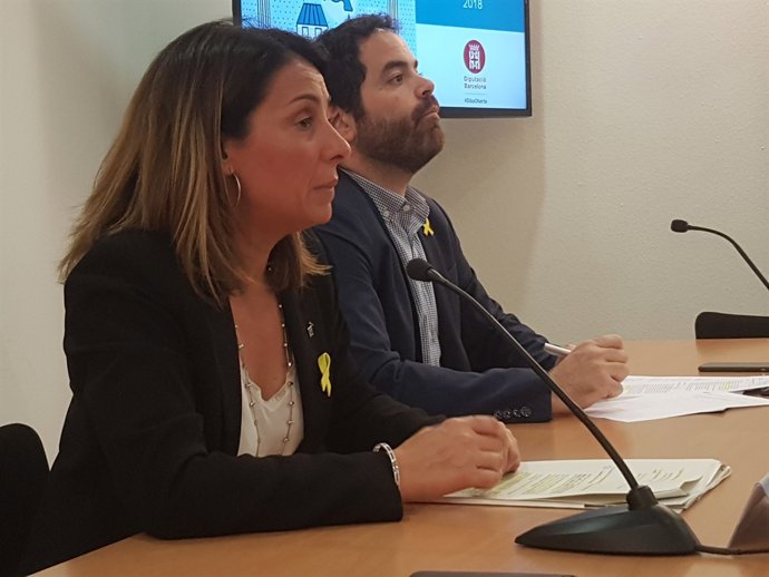 Meritxell Budó (Diputació de Barcelona) i David Saldoni (ACM)