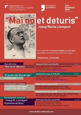 Cartel del ciclo sobre Josep Maria Llompart