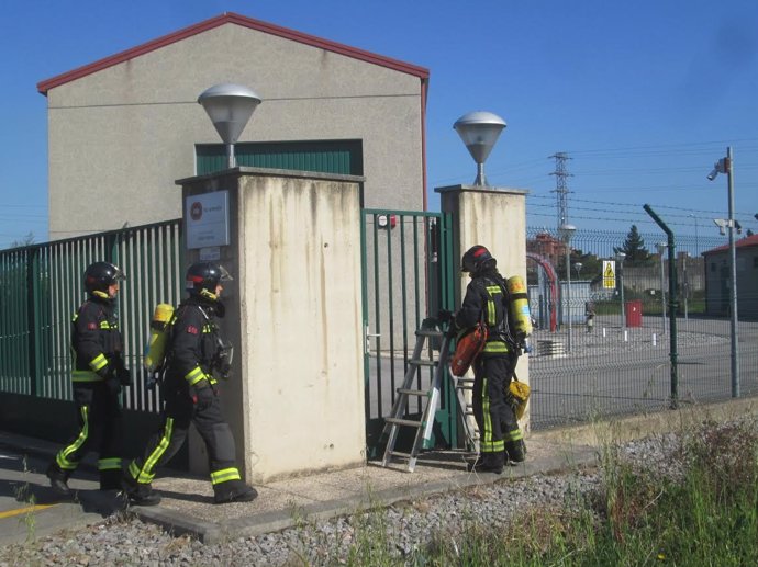 Simulacro EDP bomberos Gijón