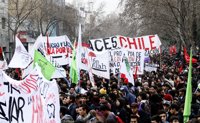 Los estudiantes protagonizan este jueves la primera gran protesta en Chile en el nuevo mandato de Piñera