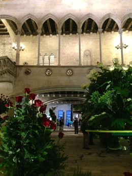 Rosas en el Palau de la Generalitat en una imagen de archivo.