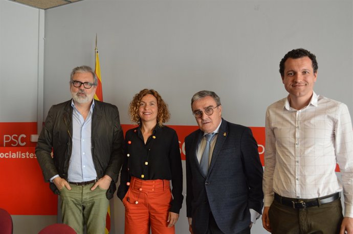 Félix Lararosa, Meritxell Batet, Àngel Ros i Óscar Ordeig (PSC)