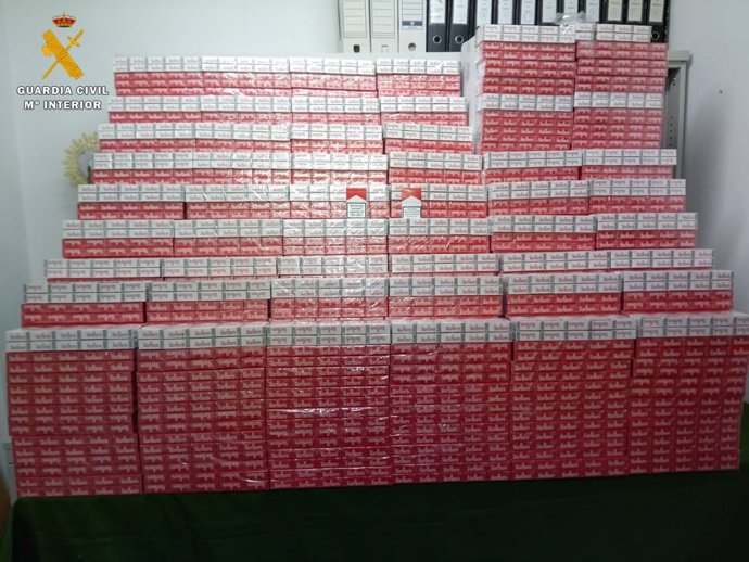 Tabaco intervenido en esta operación en La Almunia 