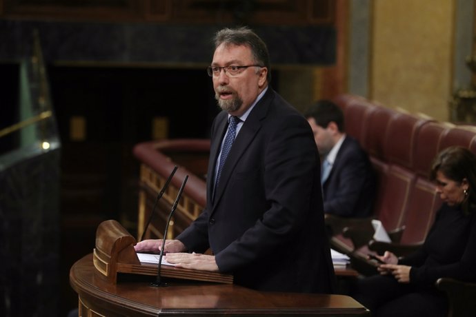 El diputado de Foro Asturias Isidro Martínez Oblanca interviene en el Congreso