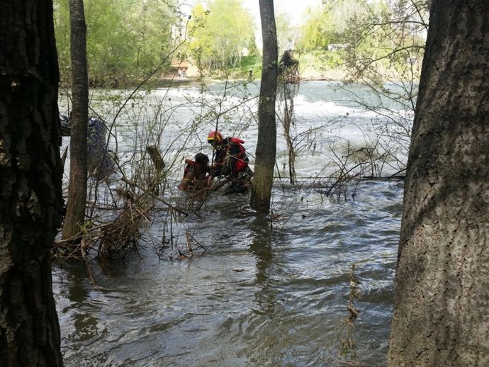 Un momento del rescate