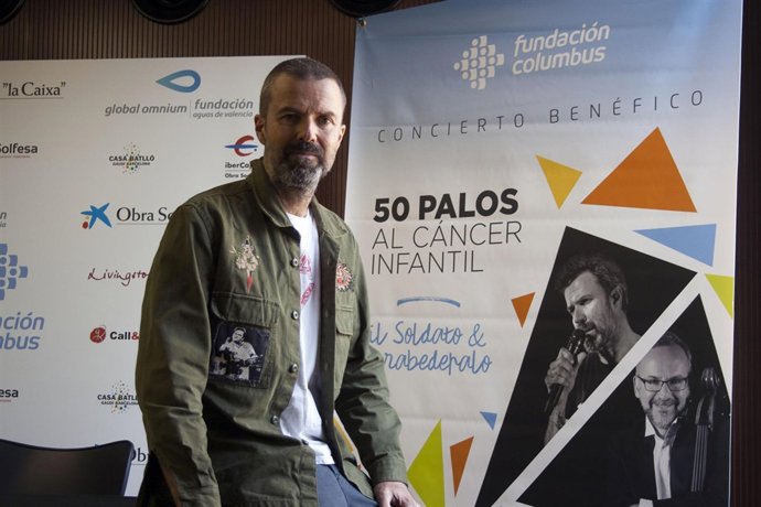 El cantante Pau Donés en la presentación del concierto