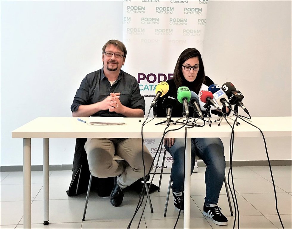 Xavier Domènech y Conchi Abellán en una imagen de archivo.