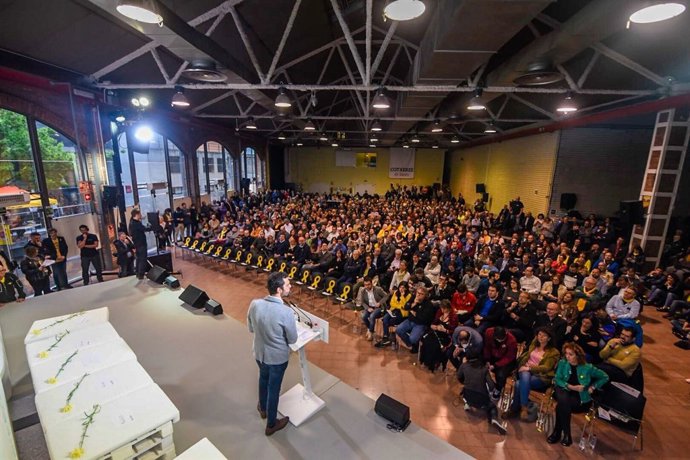 Acto de reciente de ERC a favor de la república.