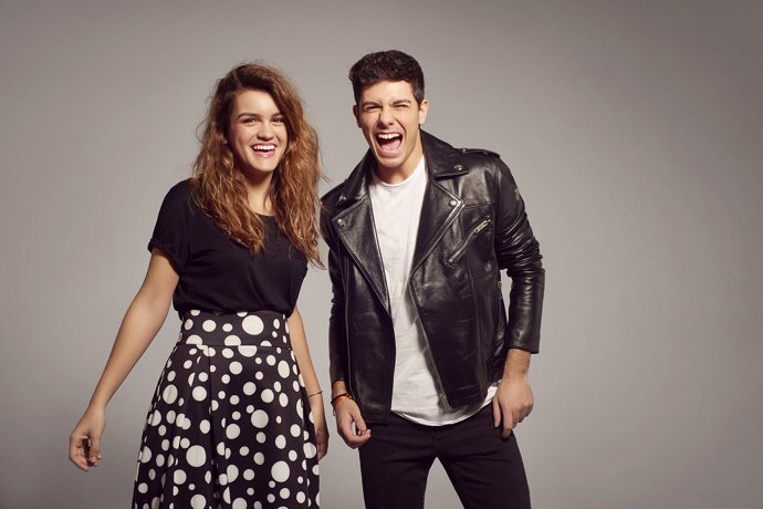 Amaia y alfred posado para Eurovisión