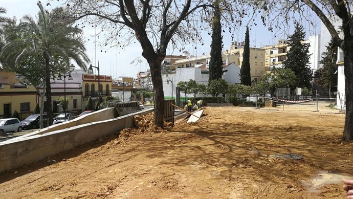 Obras en el Callejón del Huerto de Alcalá de Guadaíra (Sevilla)