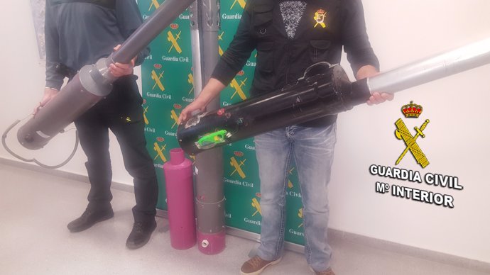 Armas prohibidas intervenidas por la Guardia Civil en Vigo