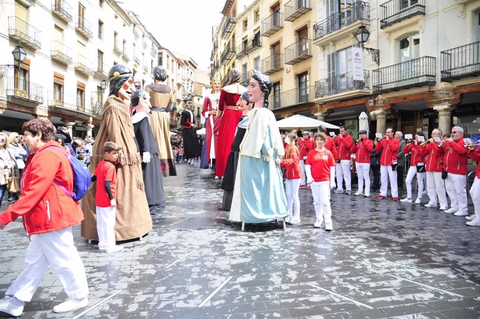 Uno de los actos celebrados por San Jorge, en Teruel.