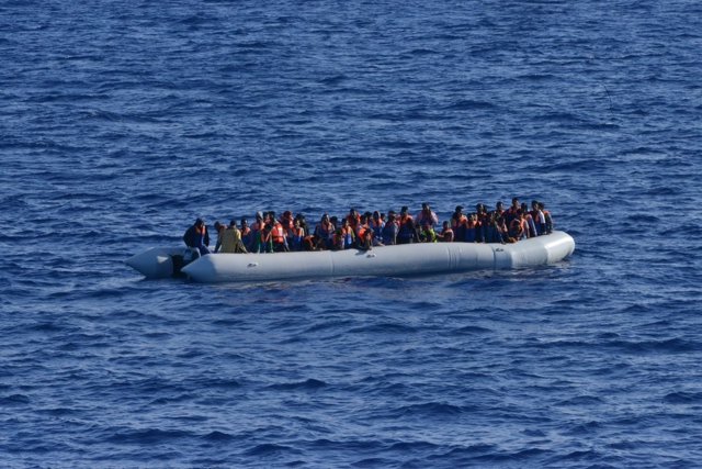 Migrantes en el Mediterráneo