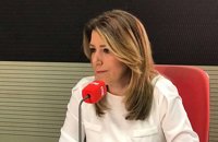 Susana Díaz expresa que le gustaría que Chaves y Griñán, dos personas "honestas", volvieran a militar en el PSOE