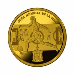 Moneda conmemorativa del Mundial de Rusia