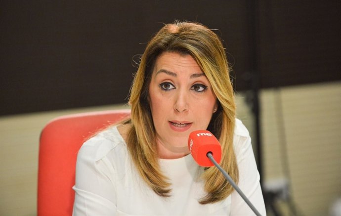 La presidenta de la Junta, Susana Díaz, entrevistada a Radio Nacional