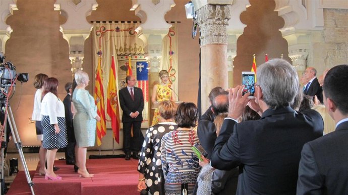 Acto del Día de Aragón en el Palacio de la Aljafería.