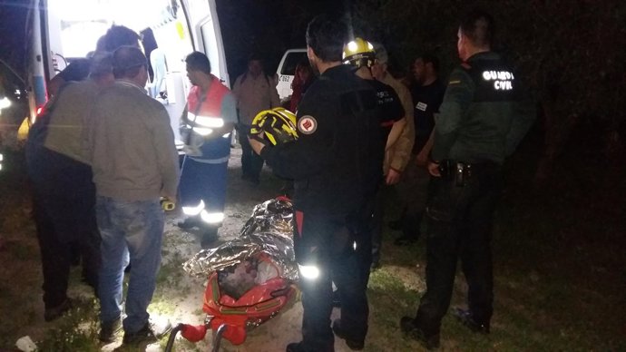 Rescate de un vecino de Yegen (Granada)