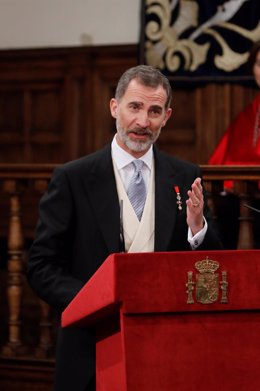 Discurso del Rey Felipe VI en la entrega del Premio Cervantes al escritor Sergio