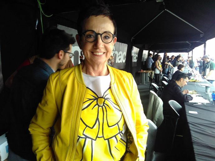 La xef Carme Ruscalleda signa llibres per Sant Jordi
