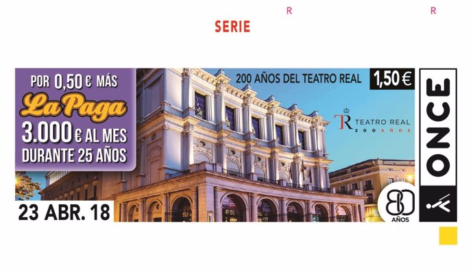 Ndp El 200 Aniversario Del Teatro Real De Madrid, En El Cupón De La Once