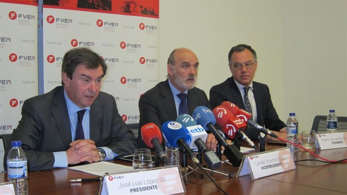 El presidente de la FVEM, José Luis López Gil, en la rueda de prensa 