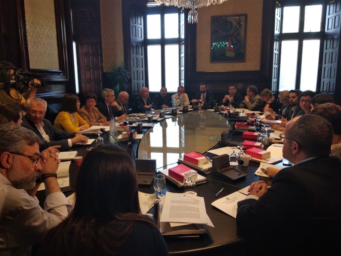 Reunió de la Junta de Portaveus del Parlament