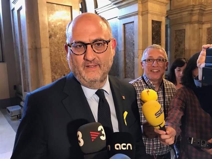 El portaveu de JxCat en el Parlament, Eduard Pujol, divendres passat