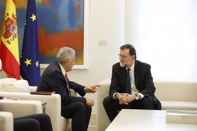 Rajoy recibe en la Moncloa al primer ministro de Turquía, Binali Yildirim
