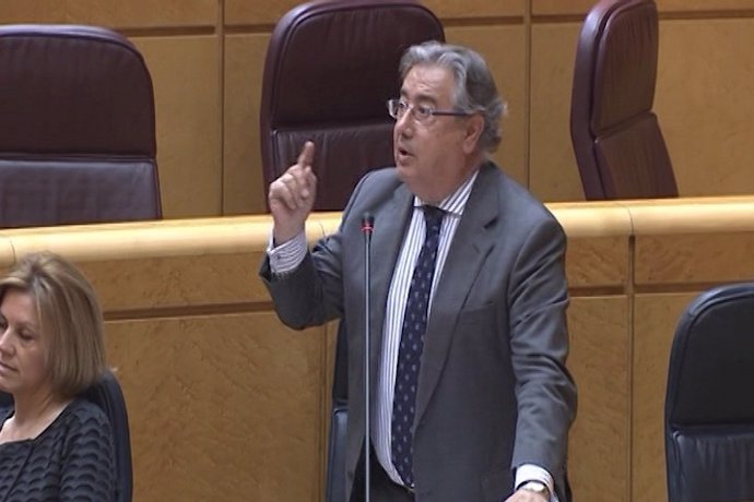 El ministre de l'Interior d'Espanya, Juan Ignacio Zoido,compareix en el Senat