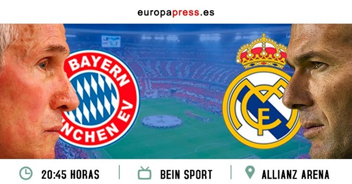 Horario y dónde ver el Bayern de Múnic - Real Madrid semifinales Champions