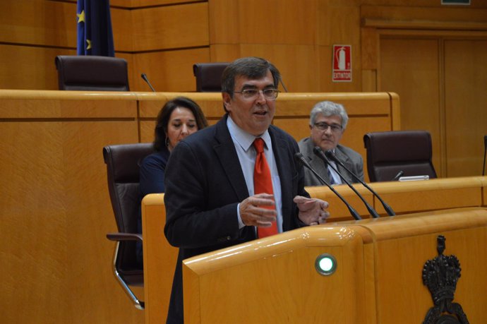 El senador del PSOE Francesc Antich en un Pleno de la Cámara Alta