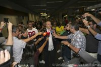 El presidente de Las Palmas: "En cuanto aterrice me voy a poner a disposición de la policía"