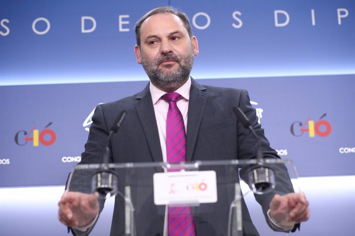 Rueda de prensa de José Luis Ábalos, secretario de Organización del PSOE