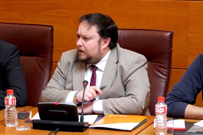 Rubén Gómez, portavoz parlamentario de Cs, en comisión 