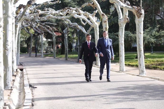 Rajoy recibe al presidente de México, Enrique Peña Nieto