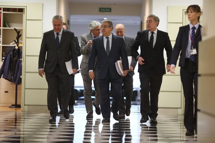 Zoido llega al Senado para comparecer por el 1-O