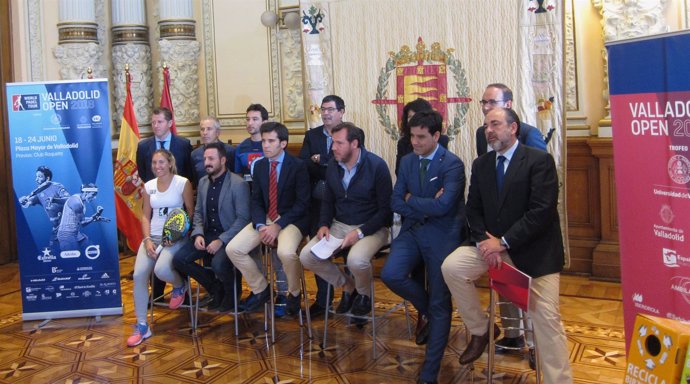 Presentación del Open Trofeo UVA 2018 de pádel. 25-4-2018