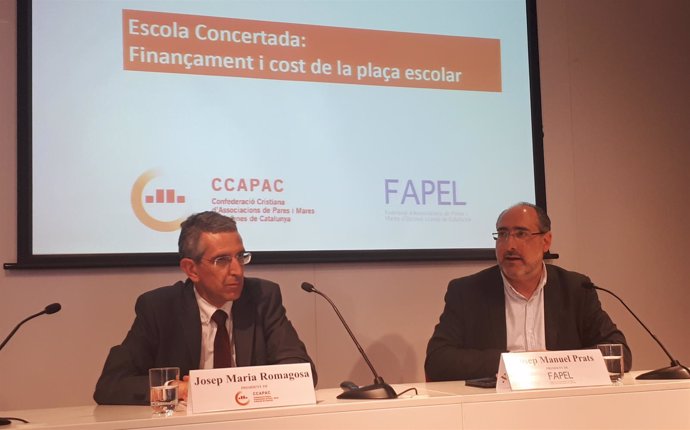 Josep Maria Romagosa (CCAPAC) y Josep Manuel Prats (Fapel)
