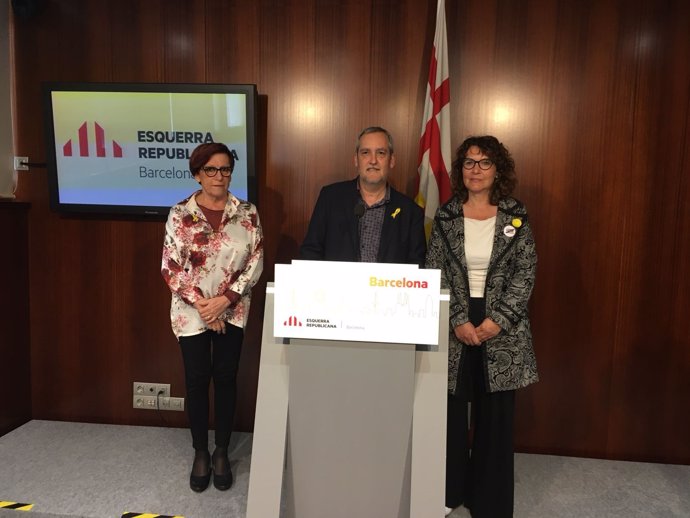Trini Capdevila, Jordi Coronas i Montserrat Benedí (ERC)