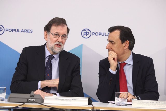 Rajoy y Martínez Maillo en la reunión del Comité Ejecutivo Nacional del PP