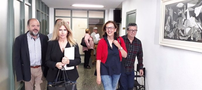 De izq a dcha: Castelló, Montesinos, Vara y Marcos, al término de la reunión