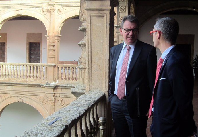 El embajador alemán con el rector. Salamanca, 26/04/2018