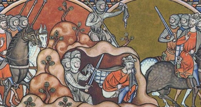 Escatológica escena medieval