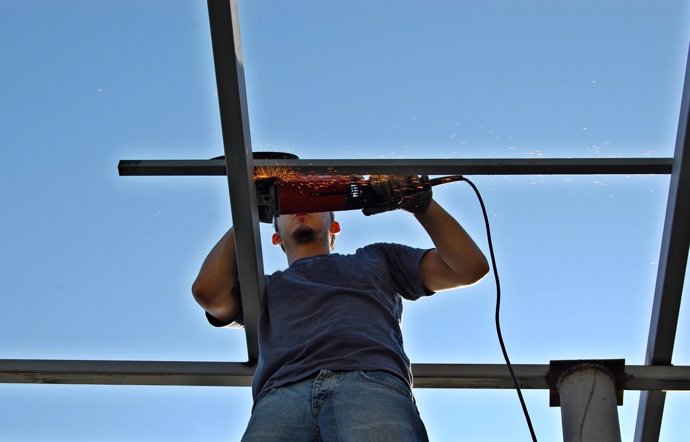 Un trabajador de la construcción