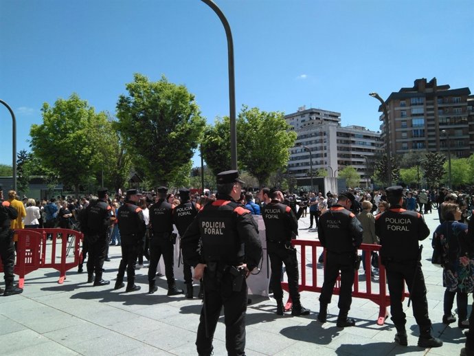 Palau de Justícia de Pamplona, lectura de la sentència a 'La Manada'.