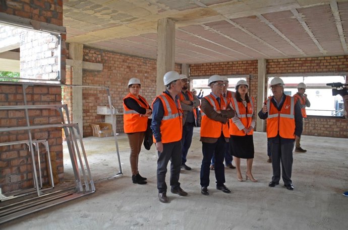 Obras del nuevo aulario del IES 'La Bahía'