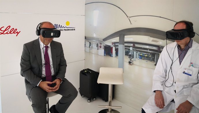Realidad virtual en el Puerta de Hierro para mostrar el impacto de psoriasis