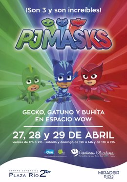 Plaza Rio 2 acoge este fin de semana la visita de Pj Masks