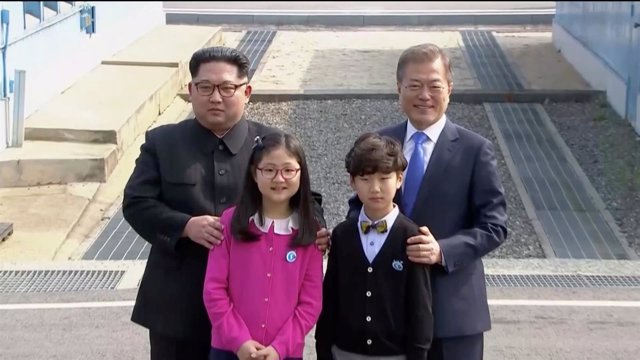 El presidente surcoreano, Moon Jae In, y el líder norcoreano, Kim Jong Un